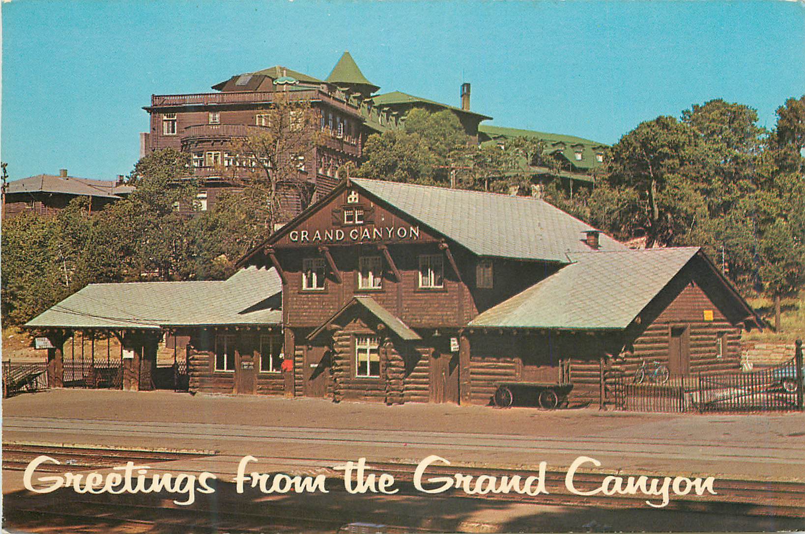 CPM Grand Canyon National Park Arizona Railroad Station and Tovar Hotel