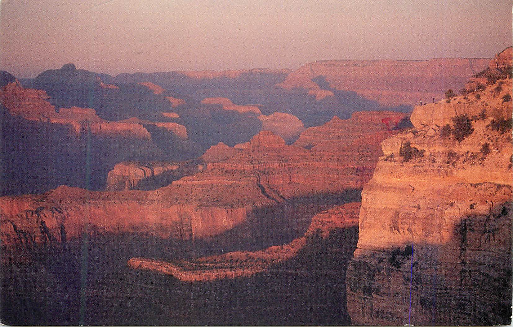 CPM Grand Canyon Arizona La Palette du Peintre (Aout 87)