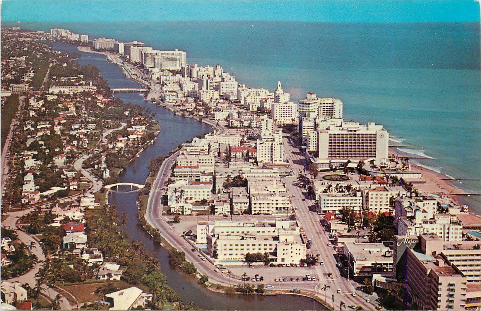 CPM Hotel Row of the Glittering Gold Coast of Miami Beach