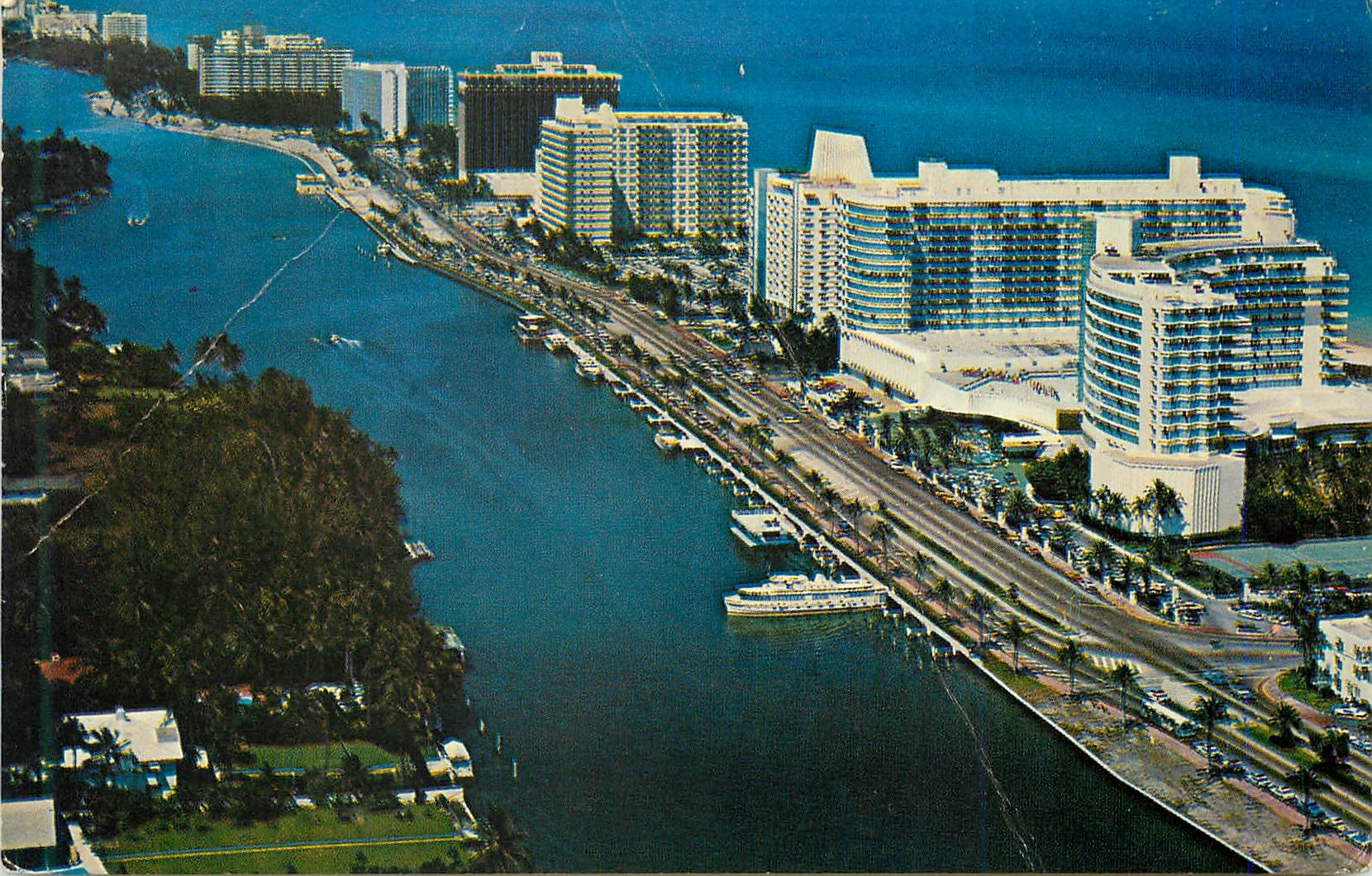 CPM Hotel Along Indian Creek and the Atlantic Ocean Miami Beach Fla