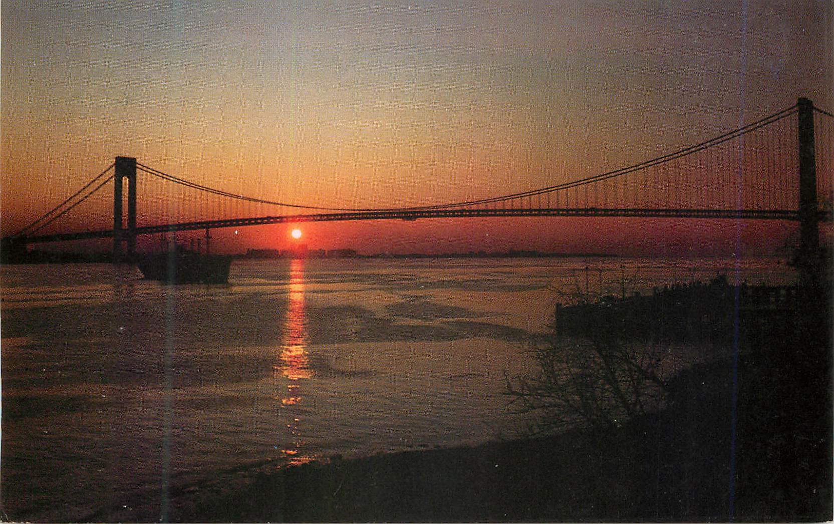 CPM The Verrazano Narrows Bridge Connecting Brooklyn and Staten Island New York
