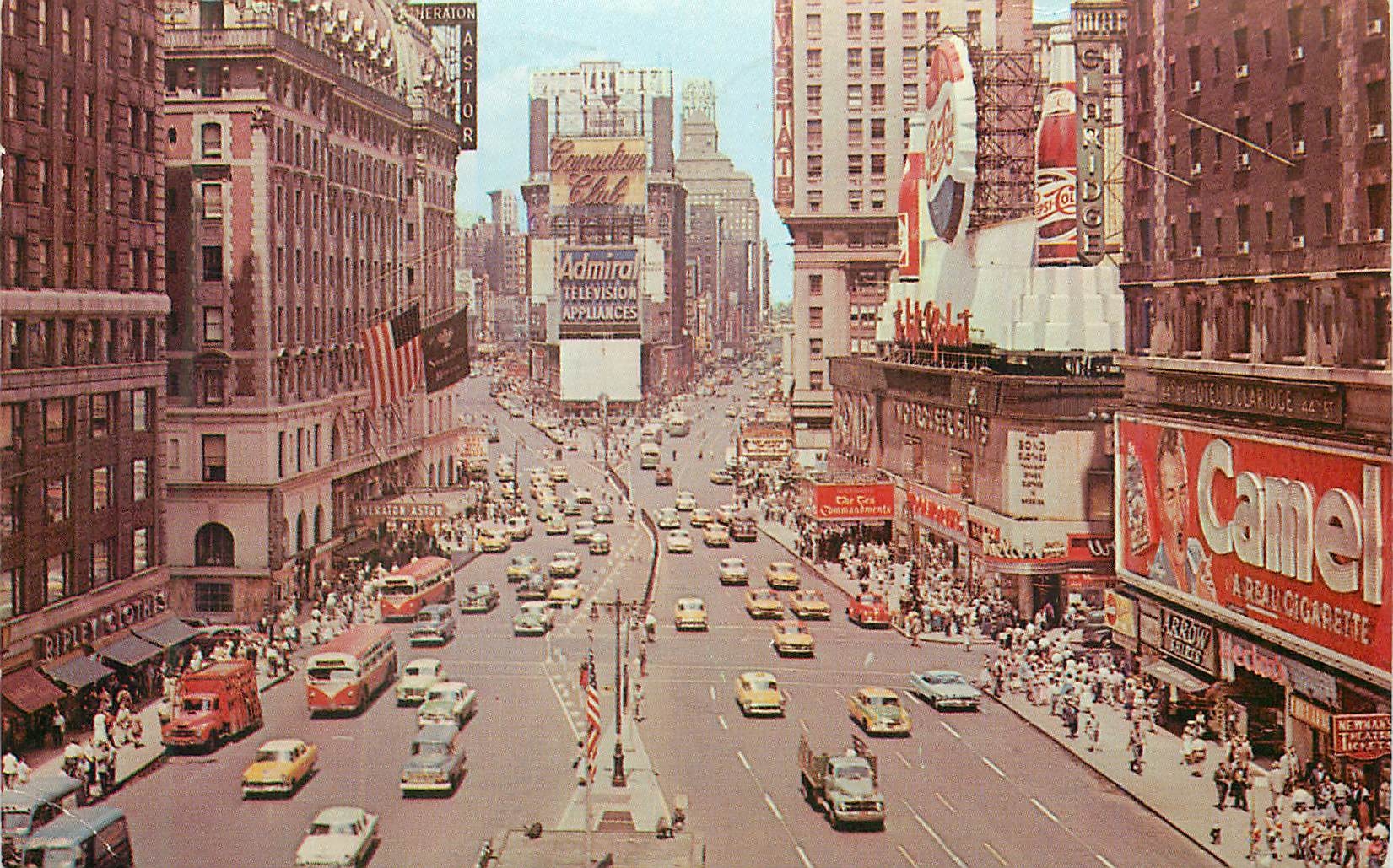 CPM Times square New York City Chevrolet Camel Pepsi Cola