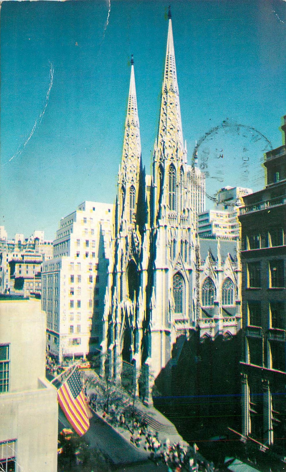 St. Patrick's Cathedral — twin spires from Fifth Avenue — Publications, Inc. N.Y.