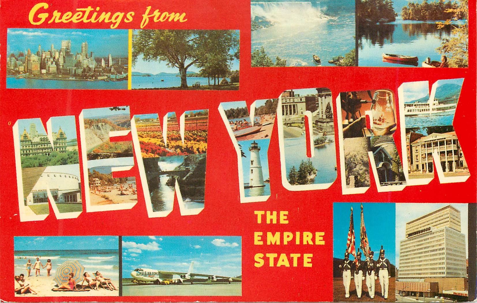 CPM New York Empire State Capital Albany Area 49576 sq mi Population 16974526 Motto Flower Tree