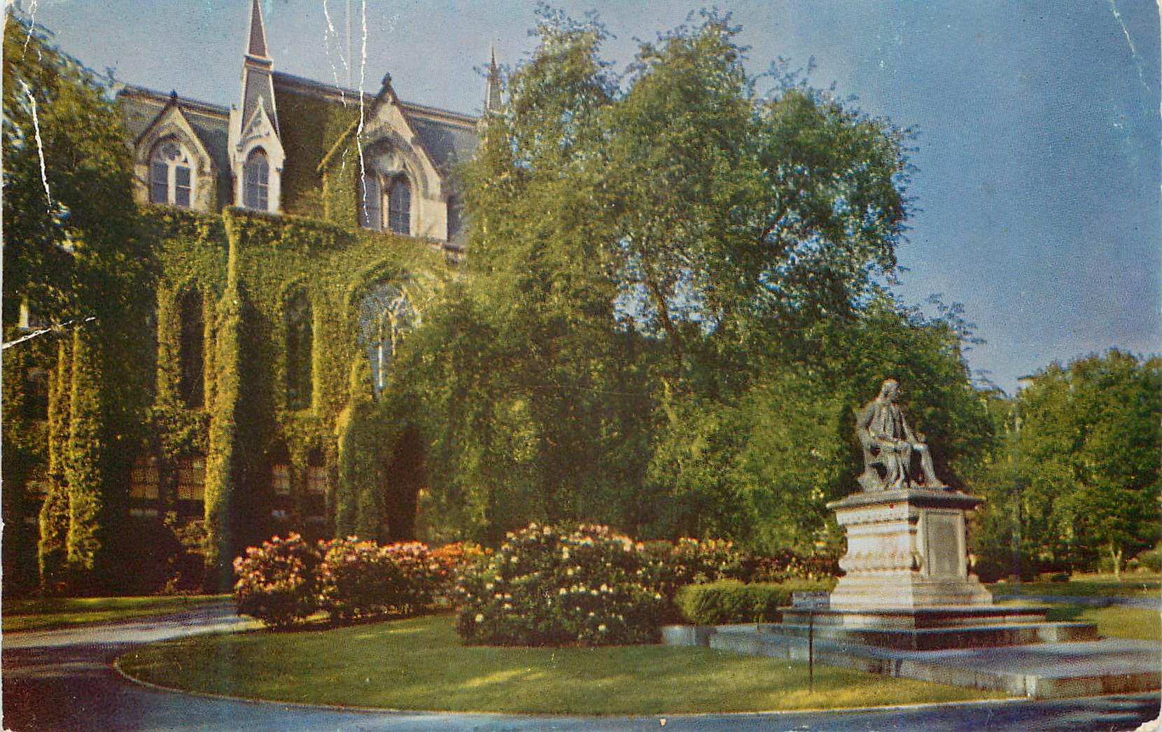 CPM College Hall and Benjamin Franklin Monument University of Pennsylvania Philadelphia pa