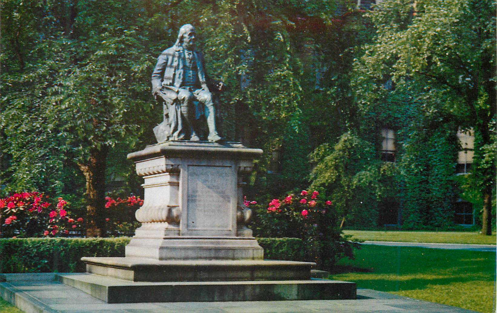 CPM Benjamin Franklin Statue located in front of College Hall of the University of Pennsylvania Philadelphia