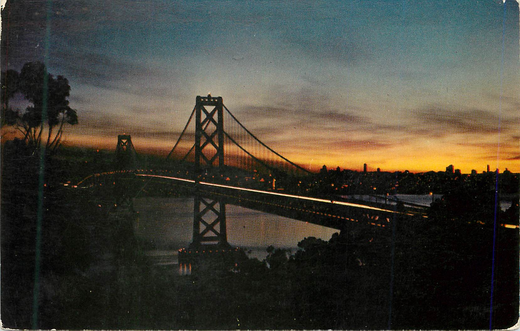 CPM San Francisco Oakland Bay Bridge By Night