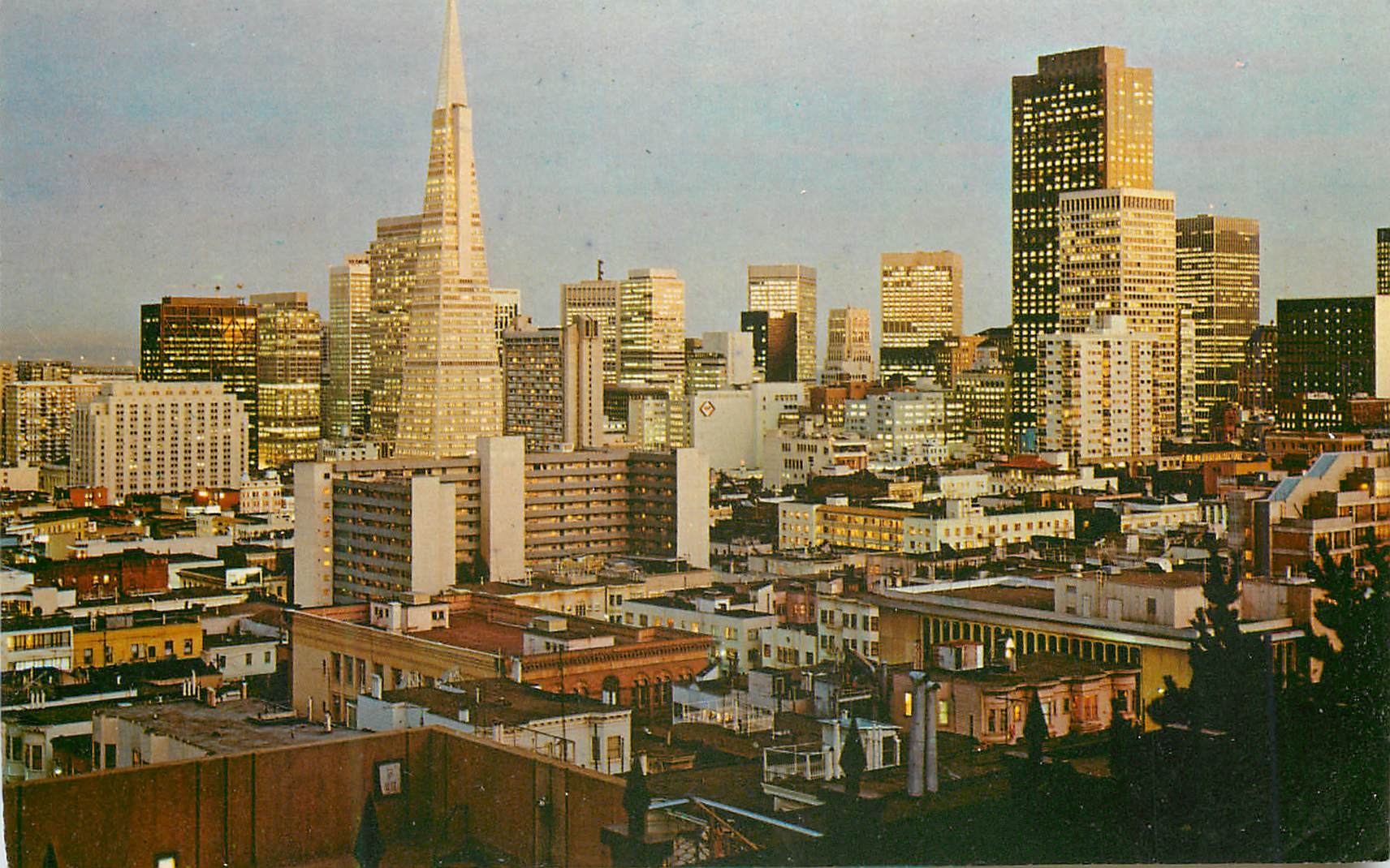 CPM San Francisco This fabulous city is seen here with a never to be Forgotten View of its new Skyscrapers