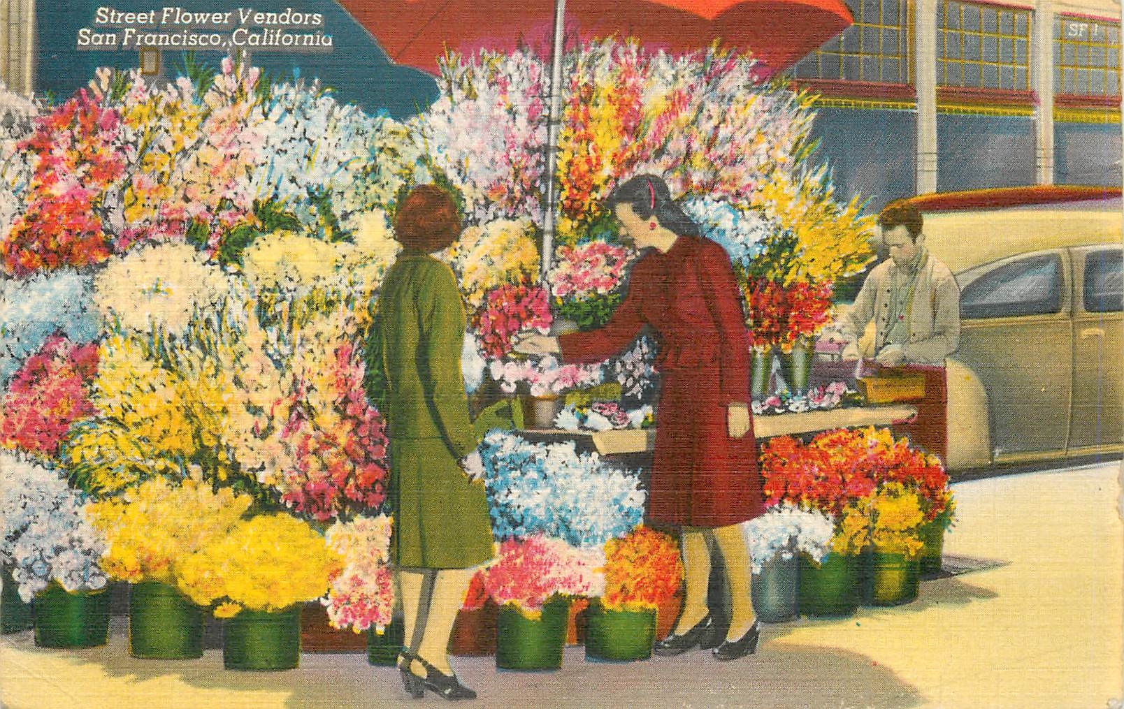 CPM Street Flower Vendors San Francisco California
