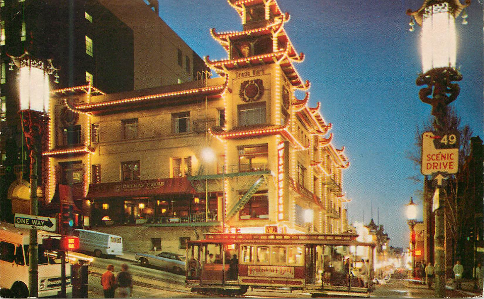 CPM San Francisco Chinatown at Night Tramway