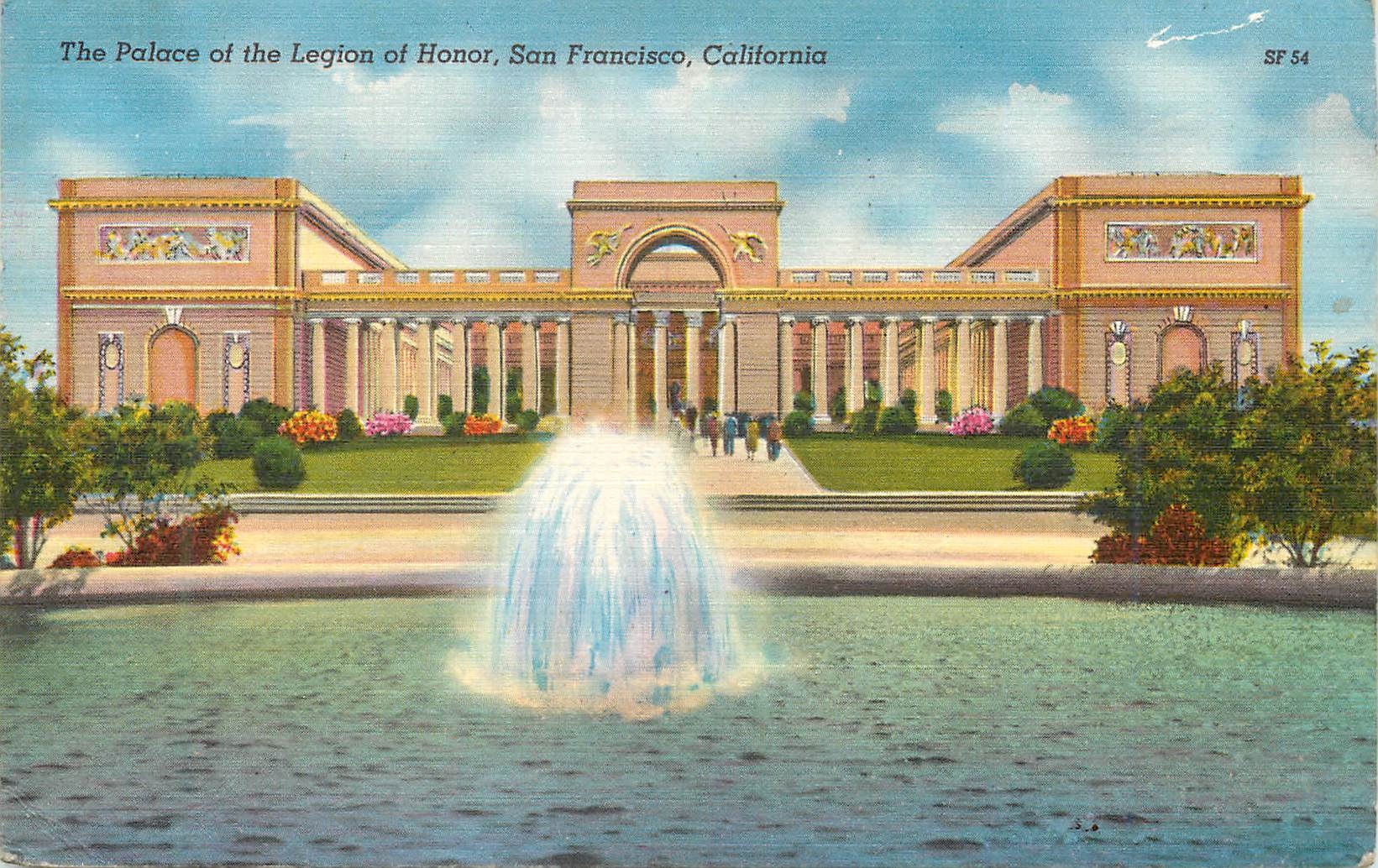 CPM The Palace of the Legion of Honor San Francisco California