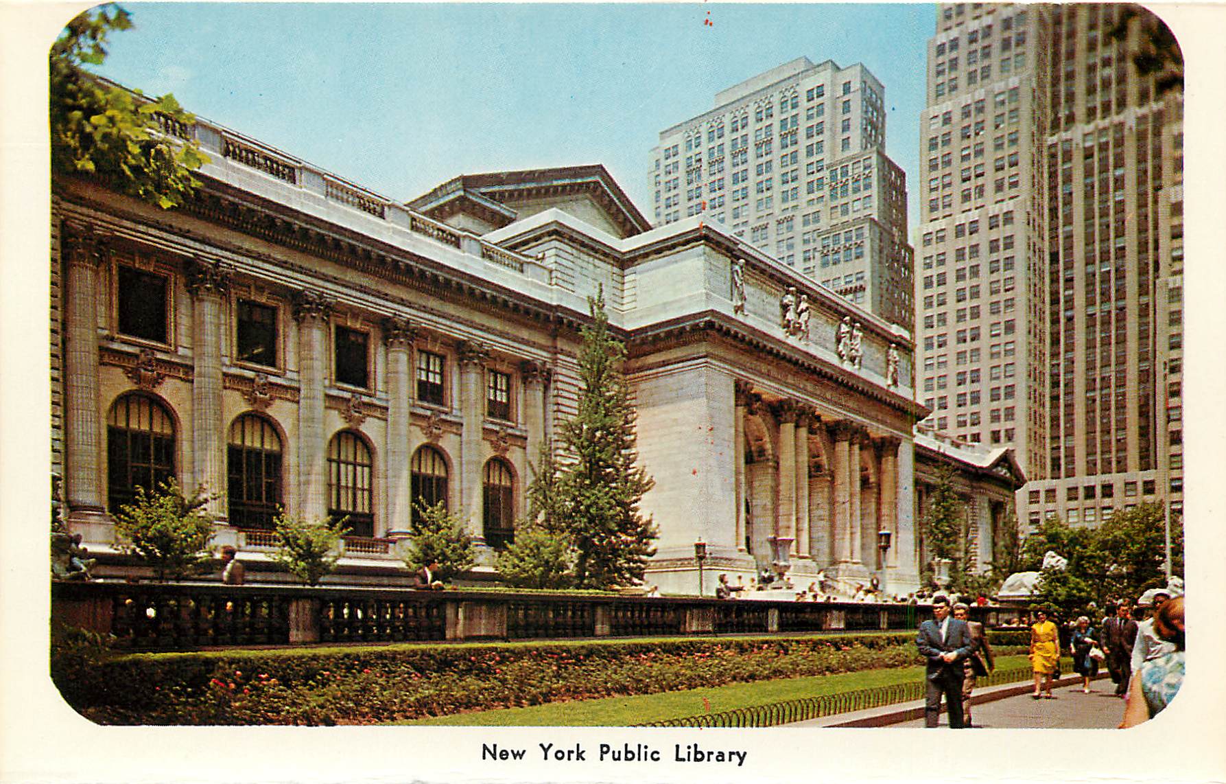 CPM Plaza of Rockefeller Center New York Public Library — Rückseite