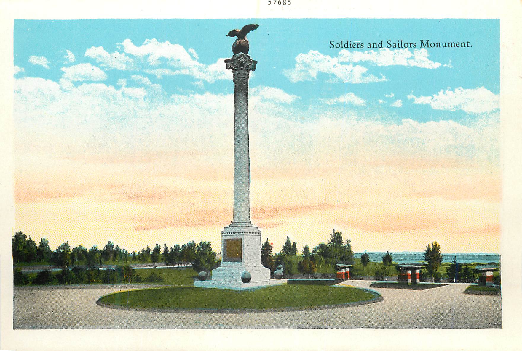 CPM Soldiers and Sailors Monument Beautiful Arlington Custis Lee Mansion
