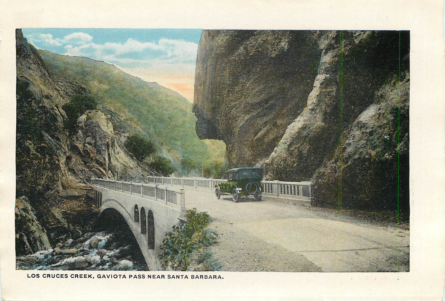 CPM State Street Los Cruces Creek Gaviota Pass Near Santa Barbara — Rückseite