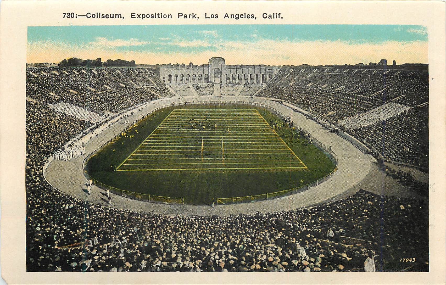 CPM Coliseum Exposition Park Los Angeles Calif Football 