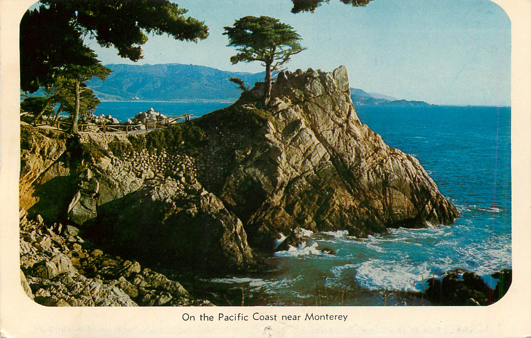 CPM The Golden Gate Bridge at San Francisco On the Pacific Coast Near Monterey — Verso