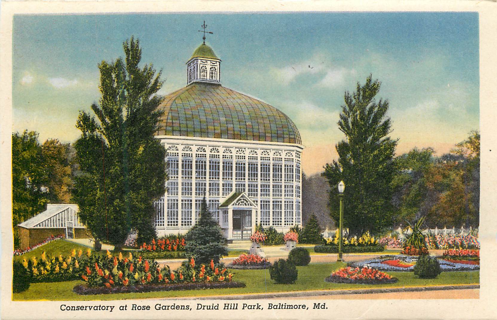 CPM Conservatory at Rose Gardens Druid Hill Park Baltimore Md 
