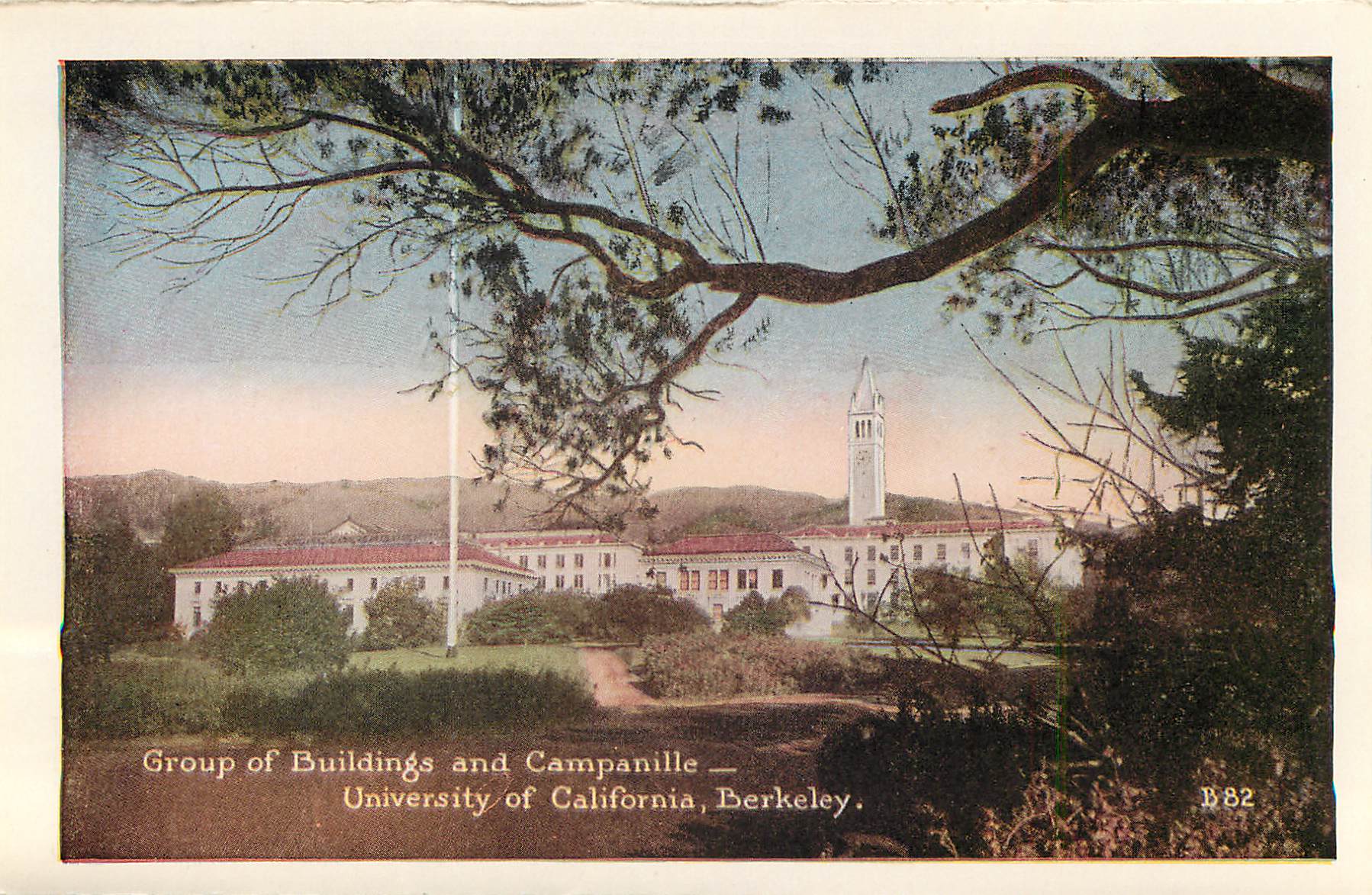 CPM City Hall Berkeley Cal Group of Building and Campanille University of California Berkeley — Back