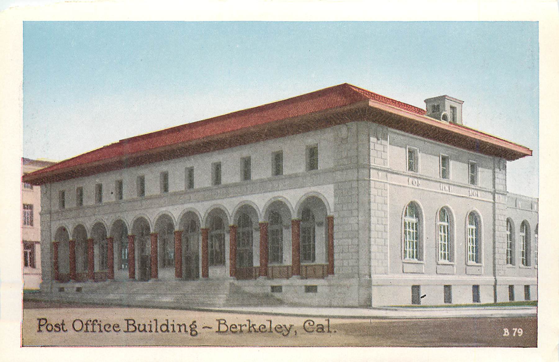 CPM Post Office Building Berkeley Cal California Hall Boalt Hall in Distance University of California Berkeley