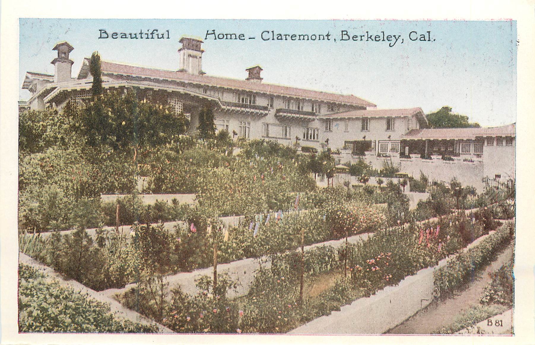 CPM Beautiful Home Claremont Berkeley Cal Doe Library University of California Berkeley