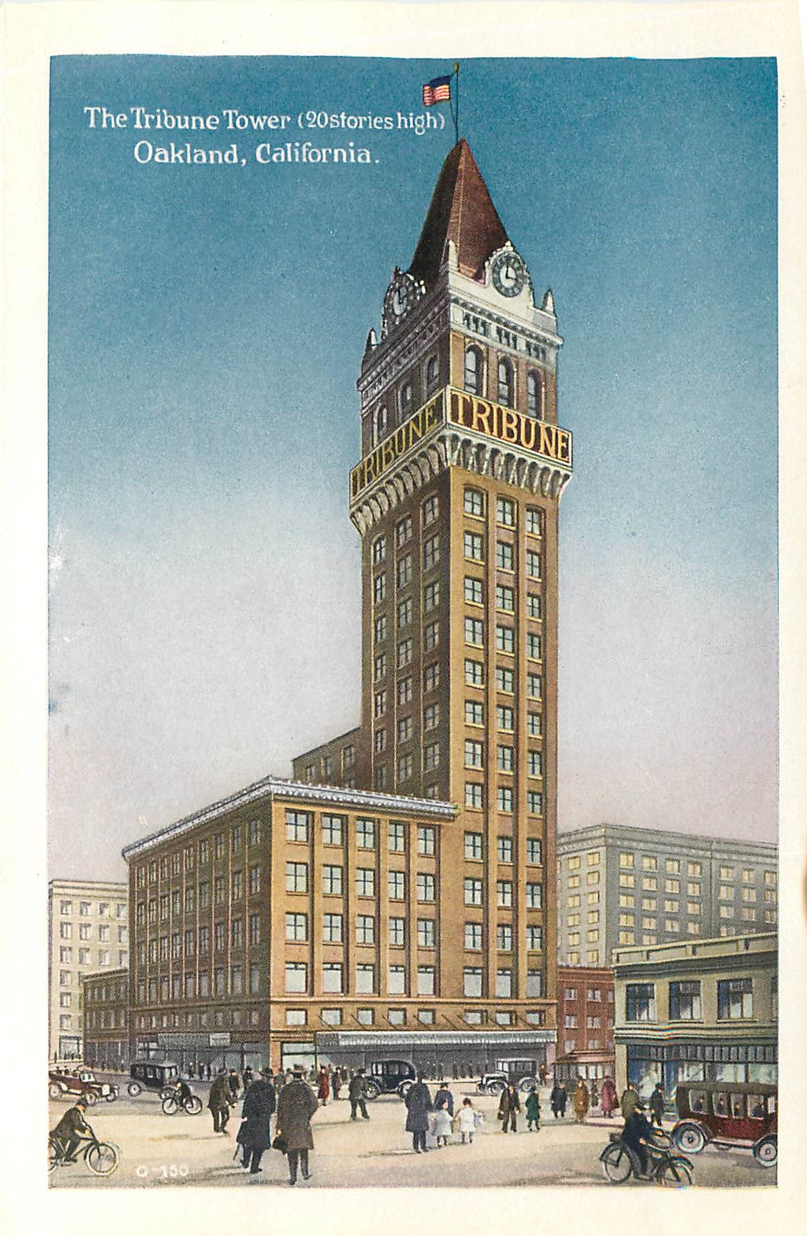CPM Federal Reality Co Building Oakland California The Tribune Tower Oakland California — Rückseite