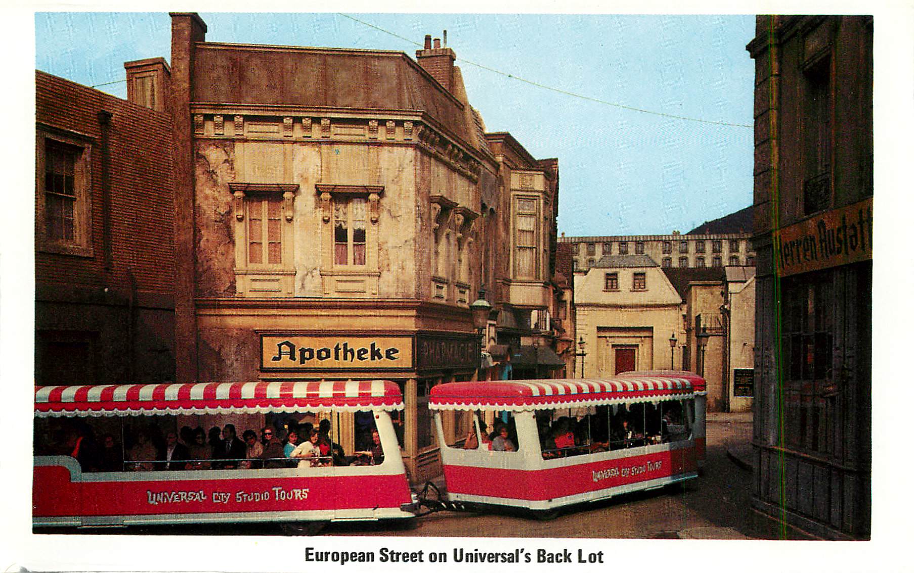 CPM Visitors' Process Stage Prop Plaza European Street on Universal's Back Lot — Rückseite
