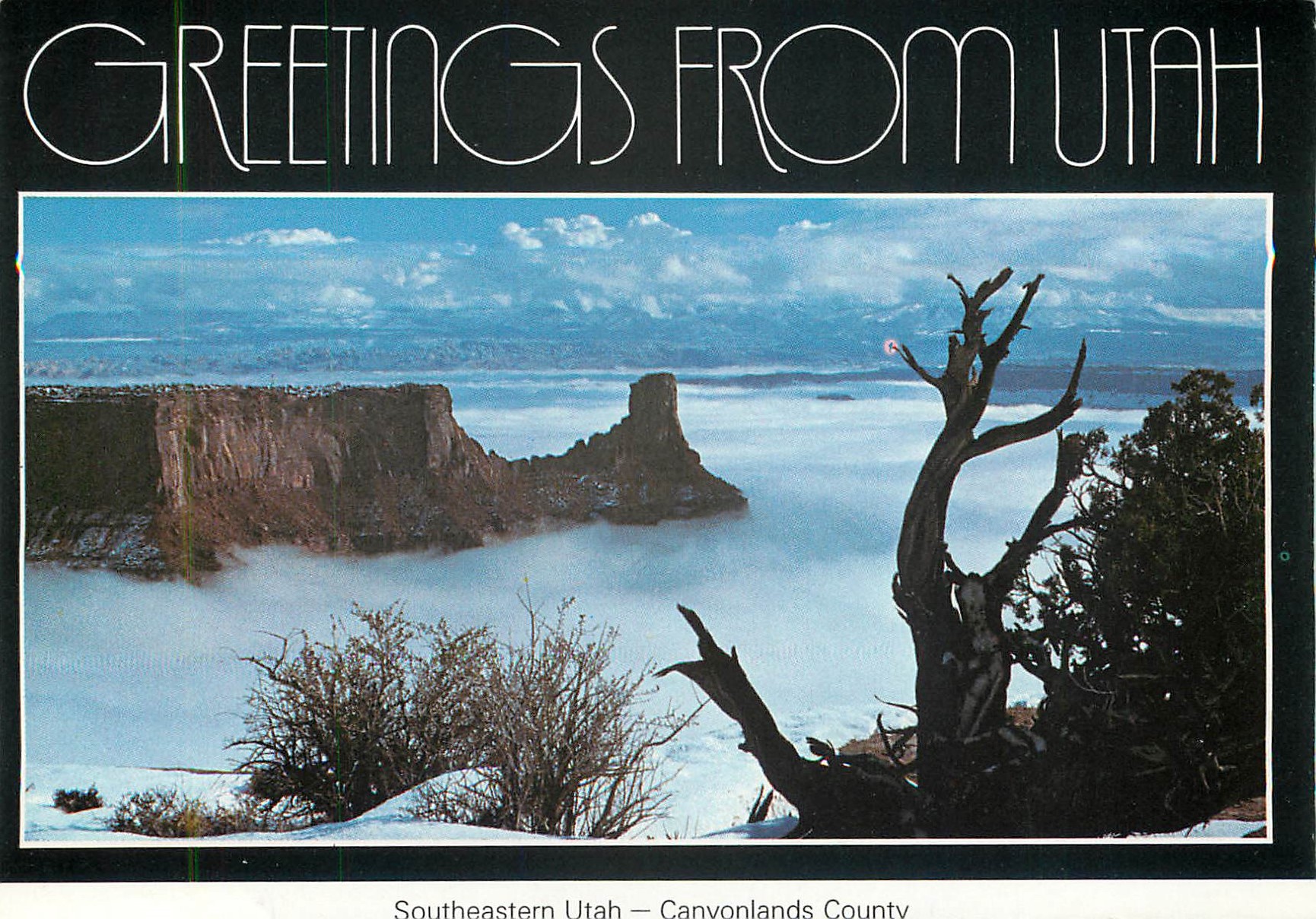 CPM Canyonlands Country Dead Horse Point State Park Southeastern Utah Greetings from Utah Canvonlands County — Back