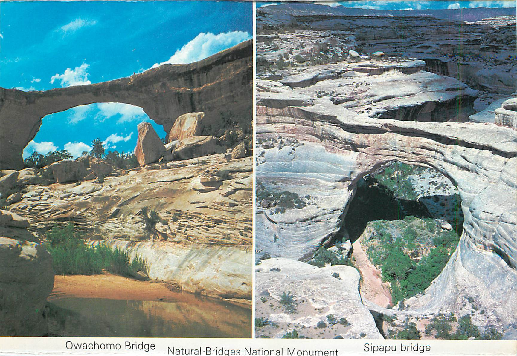 CPM Double Arch Arches National Park Owachomo Bridge Sipapu Bridge Natural Bridges National Monument — Rückseite