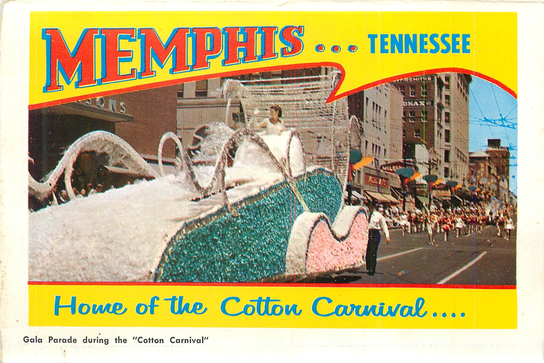 CPM Gala Parade during the Cotton Carnival Greetings from Memphis Tenn 