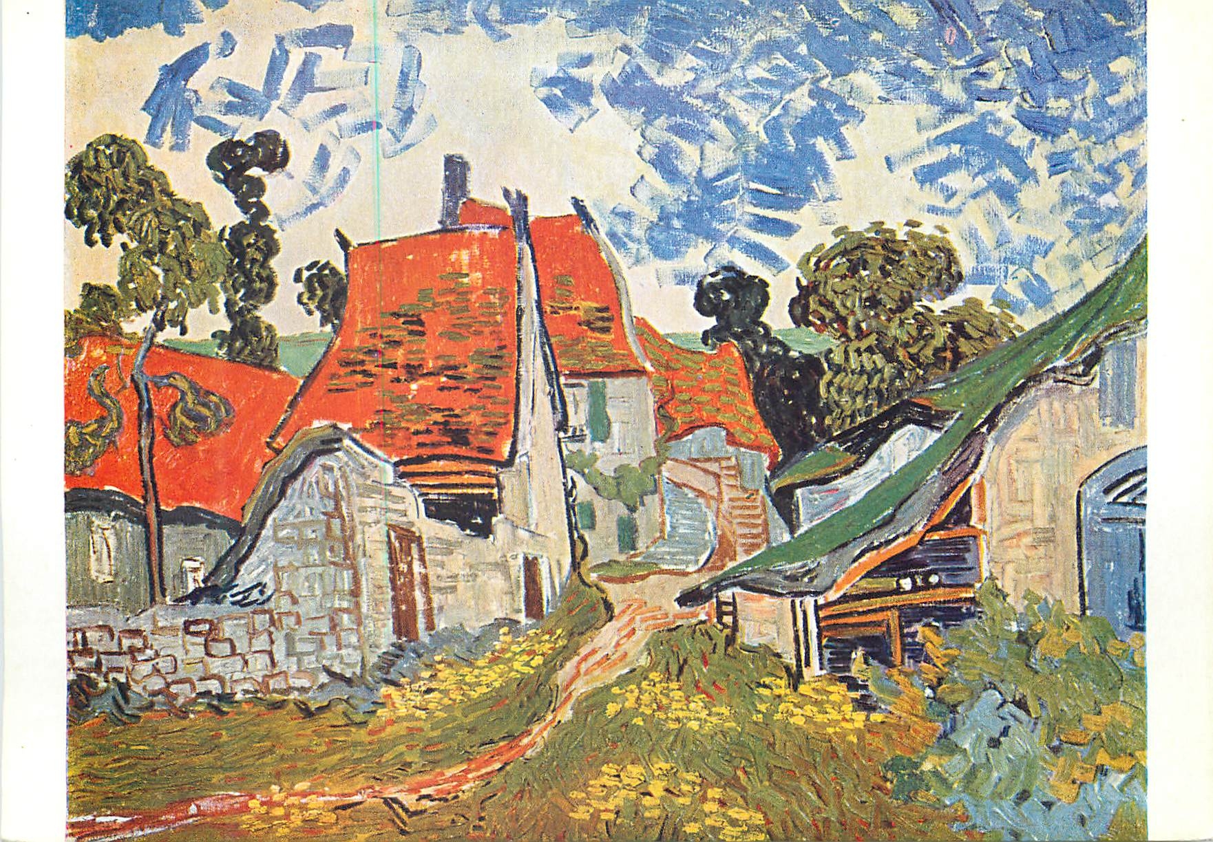 CPM Musee de l'Atheneum Helsinki Rue a Auvers Vincent Van Gogh