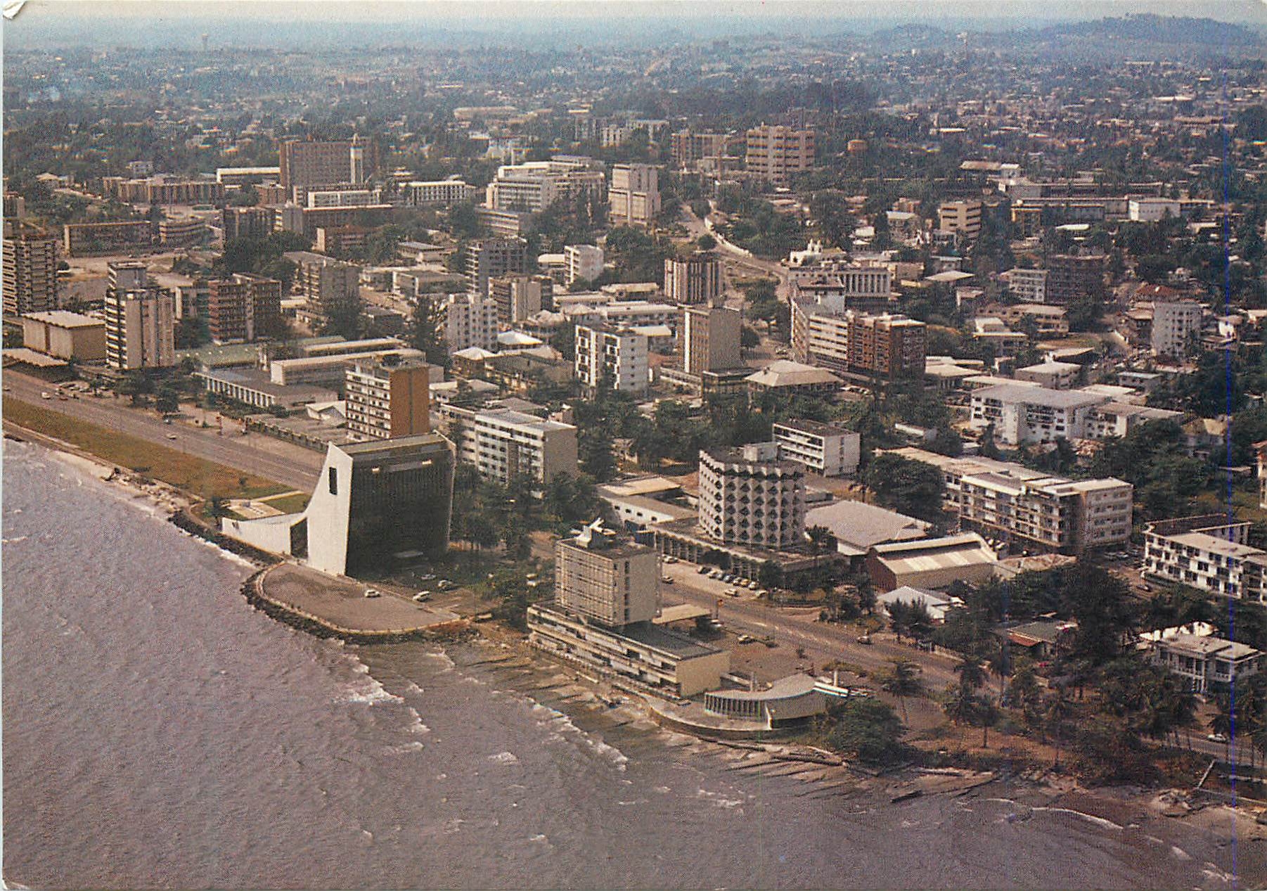 CPM Libreville Gabon Vue Aerienne A 184 G