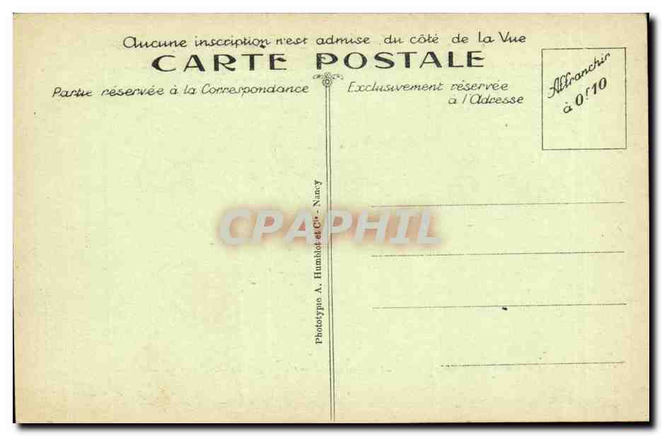 Ossuaire de DOUAUMONT — Le principal front — Phototype A. Humbot et Cie, Nancy — Verso
