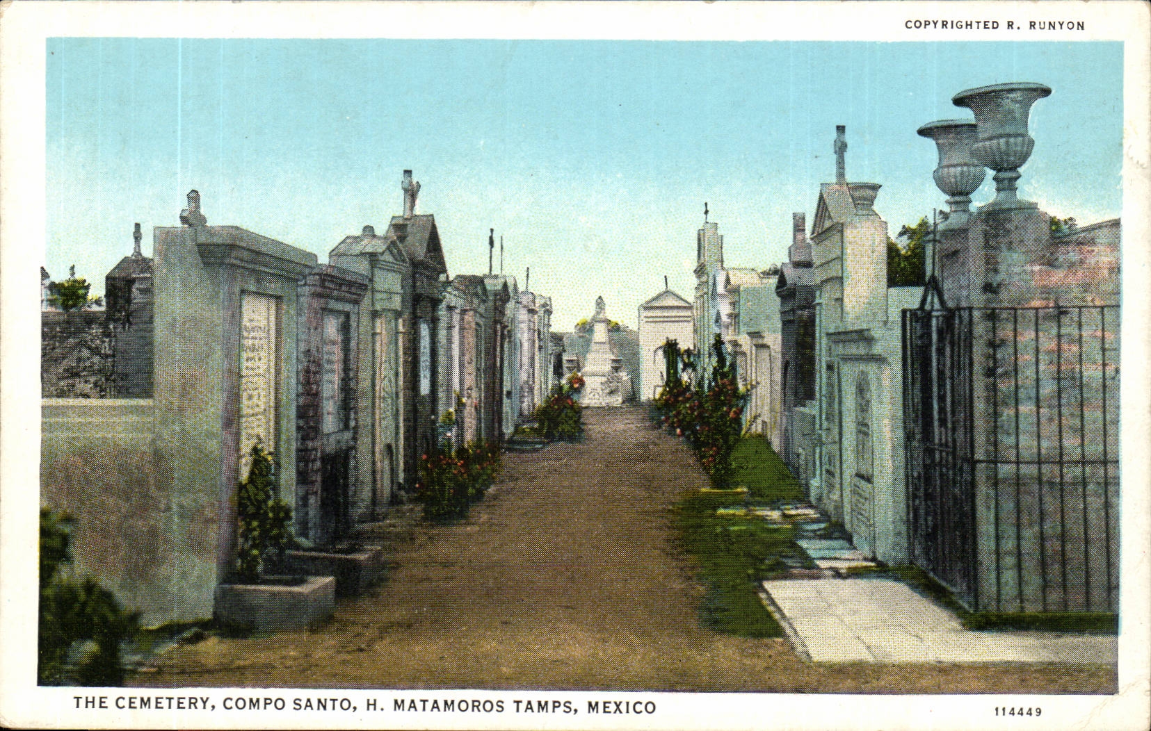 H Matamoros Tamps Mexico- The Cemetary Compo Santo -CPA