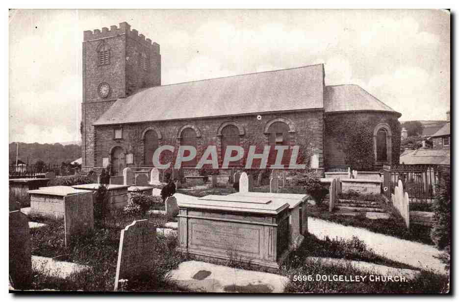 Dolgelley-Dolgellau-Gwynedd North-West Wales- Dolgelley Church -CPA