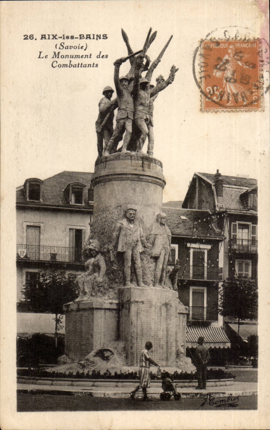Aix-Les-Bains -(Savoie) Le Monument des Combattants- CPA