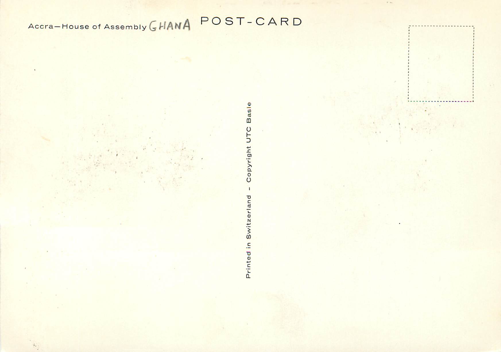 CPM Accra House of Assembly  — Rückseite