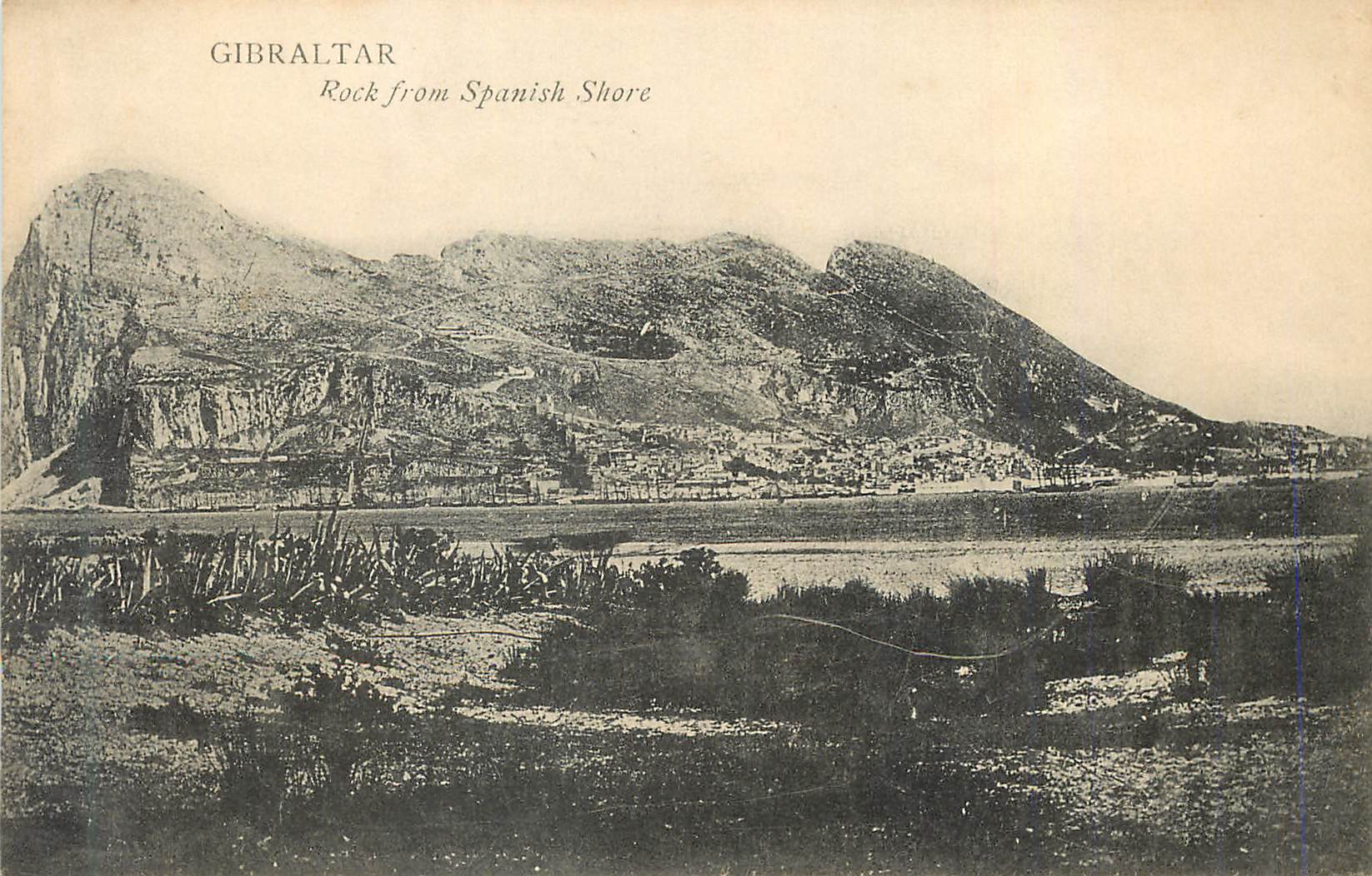 CPA Gibraltar Rock From Spanish Shore