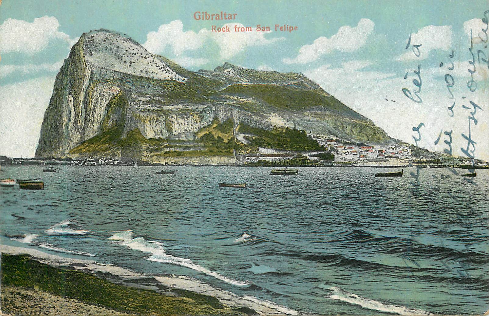 CPA Gibraltar The Rock From San Filipe