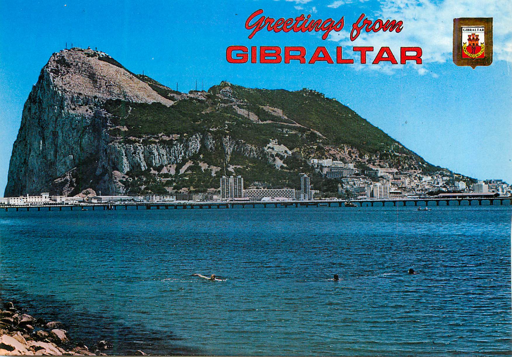 CPM Greetings From Gibraltar The Rock From the Bay