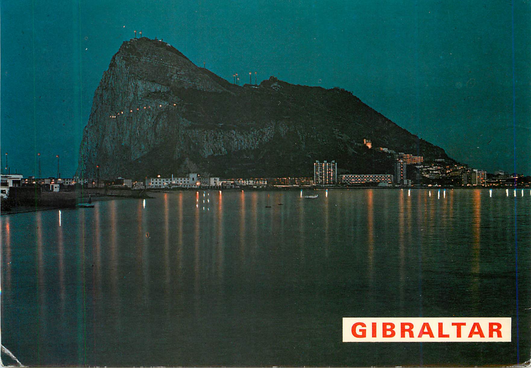 CPM Penon de Gibraltar La Racher de Gibraltar Vue NOcturne
