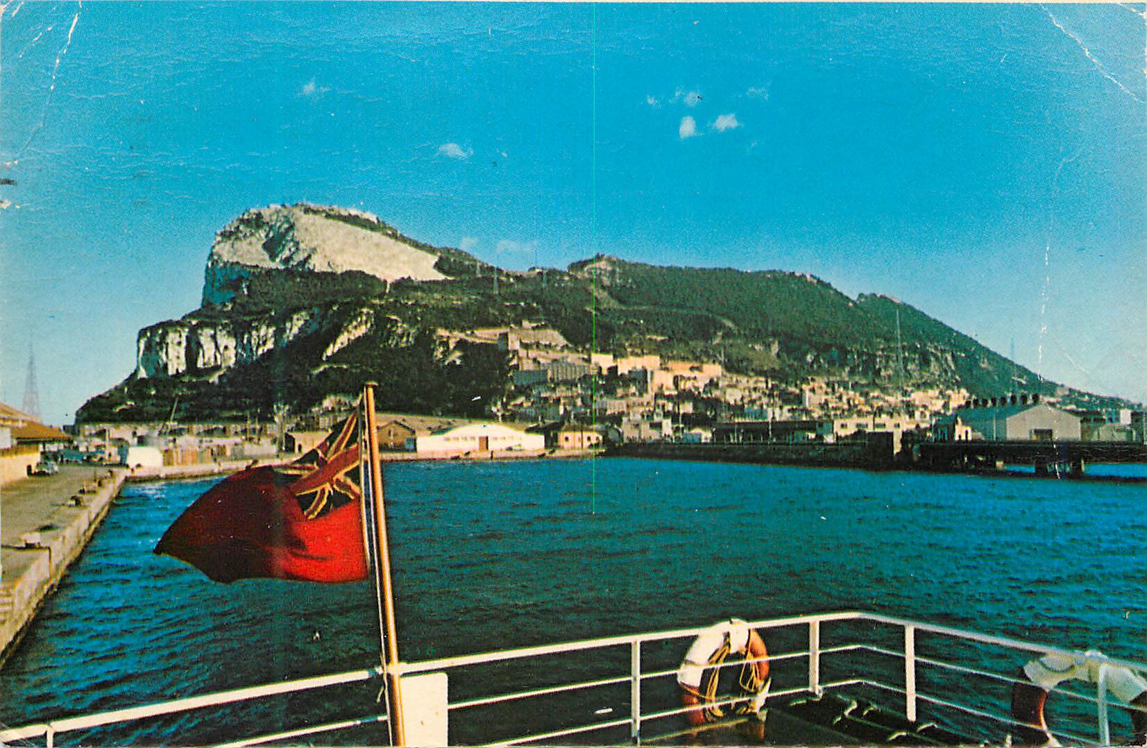 Moderne Ansichtskarte Gibraltar From The Bay