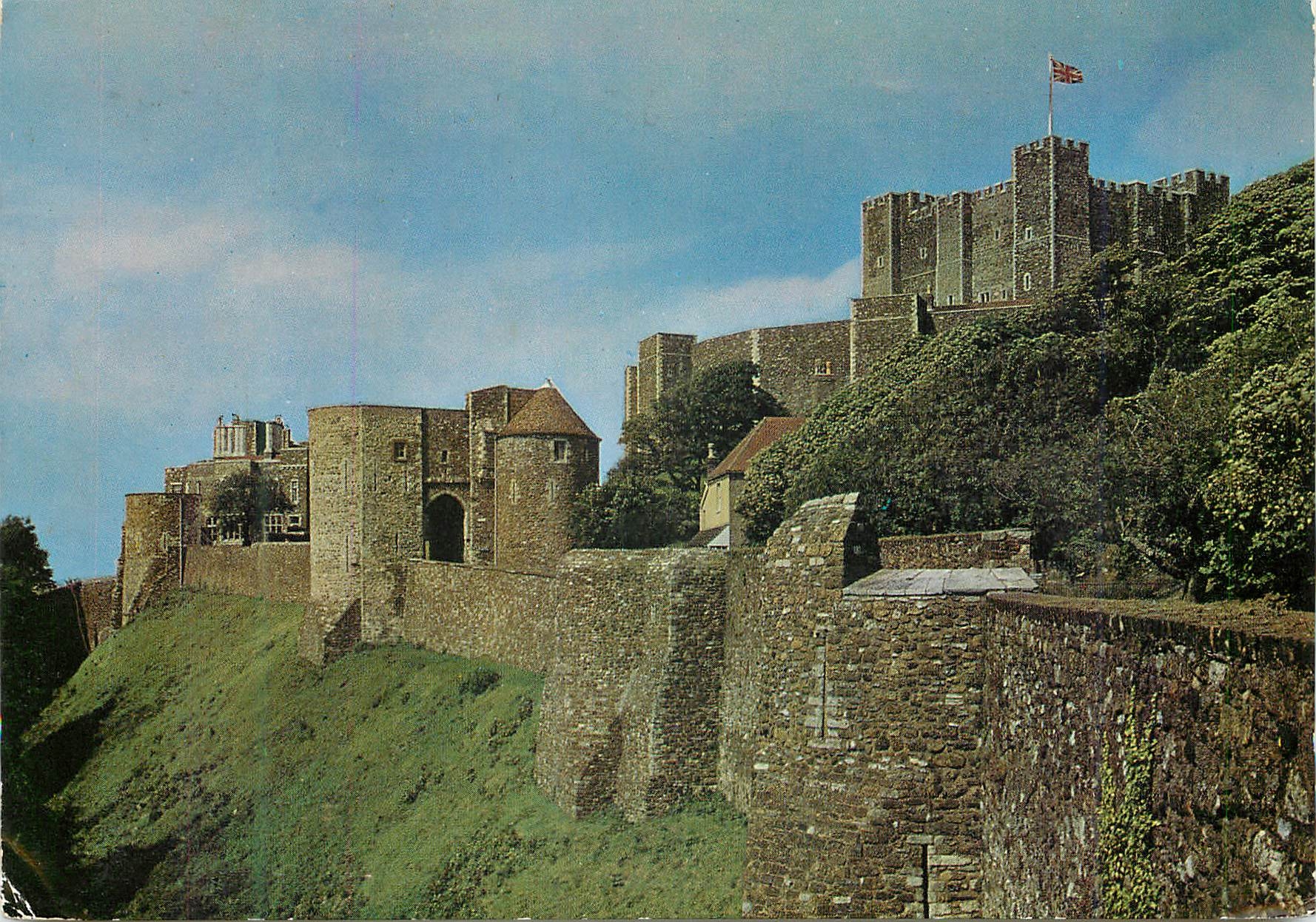 CPM Dover Castle Kent View From Souft West Showing (Lift to Right)