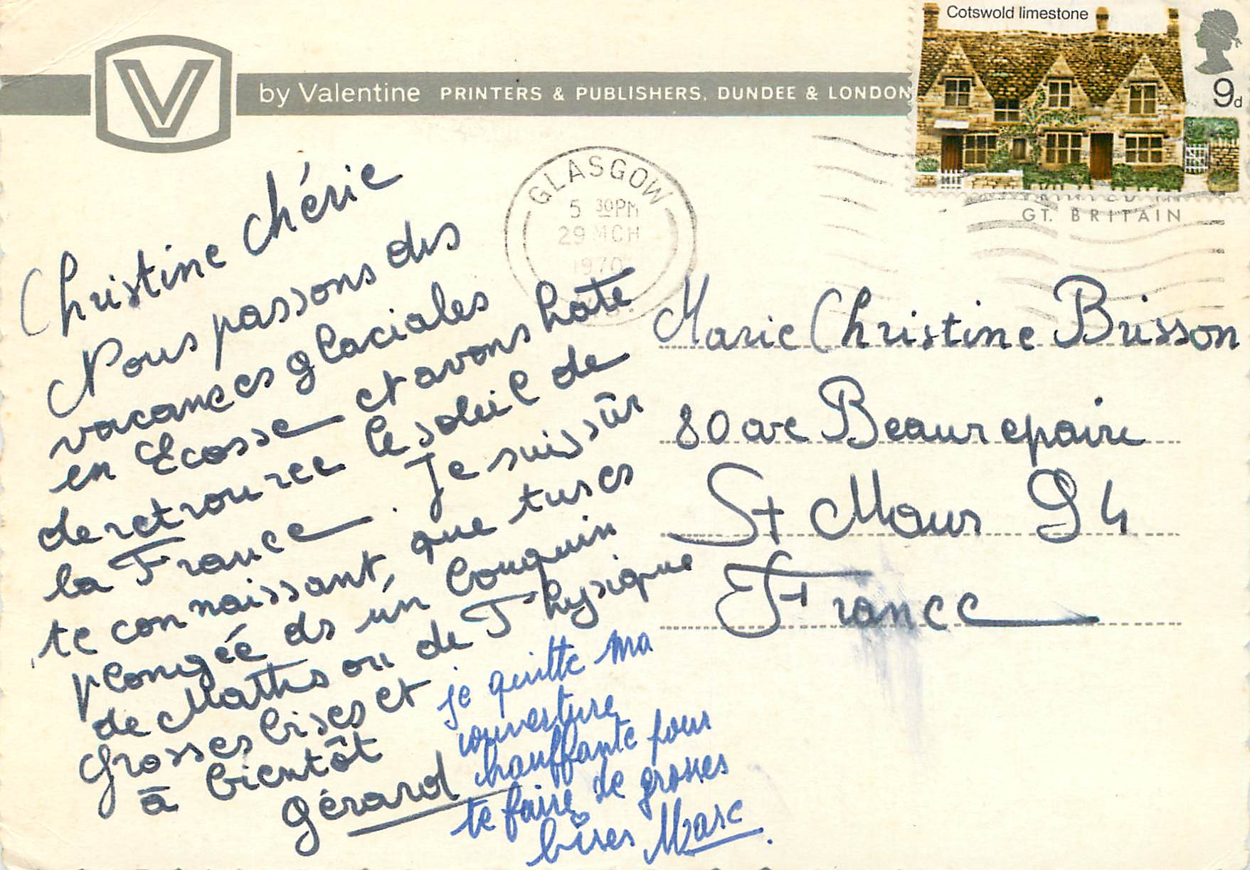 CPM Highland Cow and Calves at Isle Ornsay Skye — Rückseite