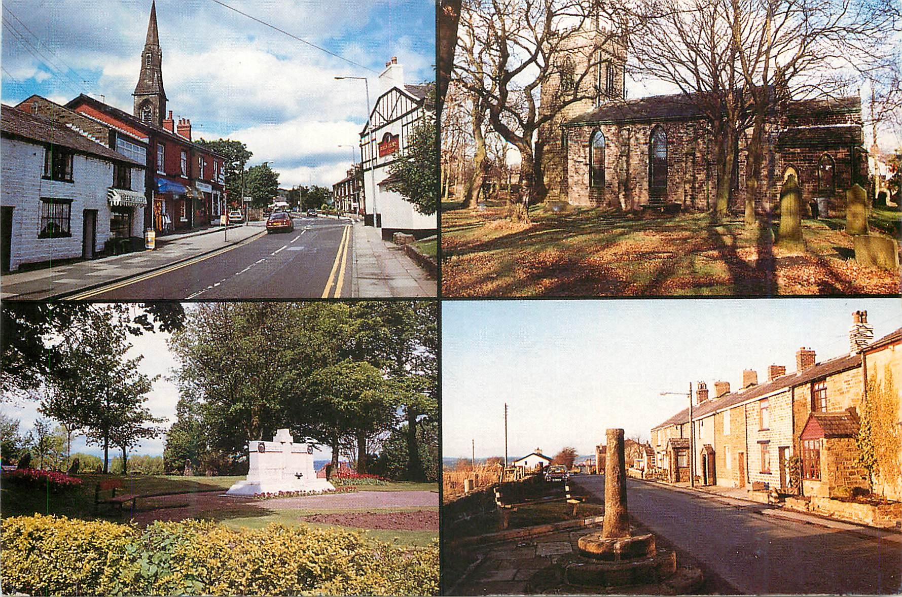 CPM By 009 Scenes Around Bury Holcombe Road Greenmount Cockey Moor Church Memorial Tottington Roman Cross Affetside