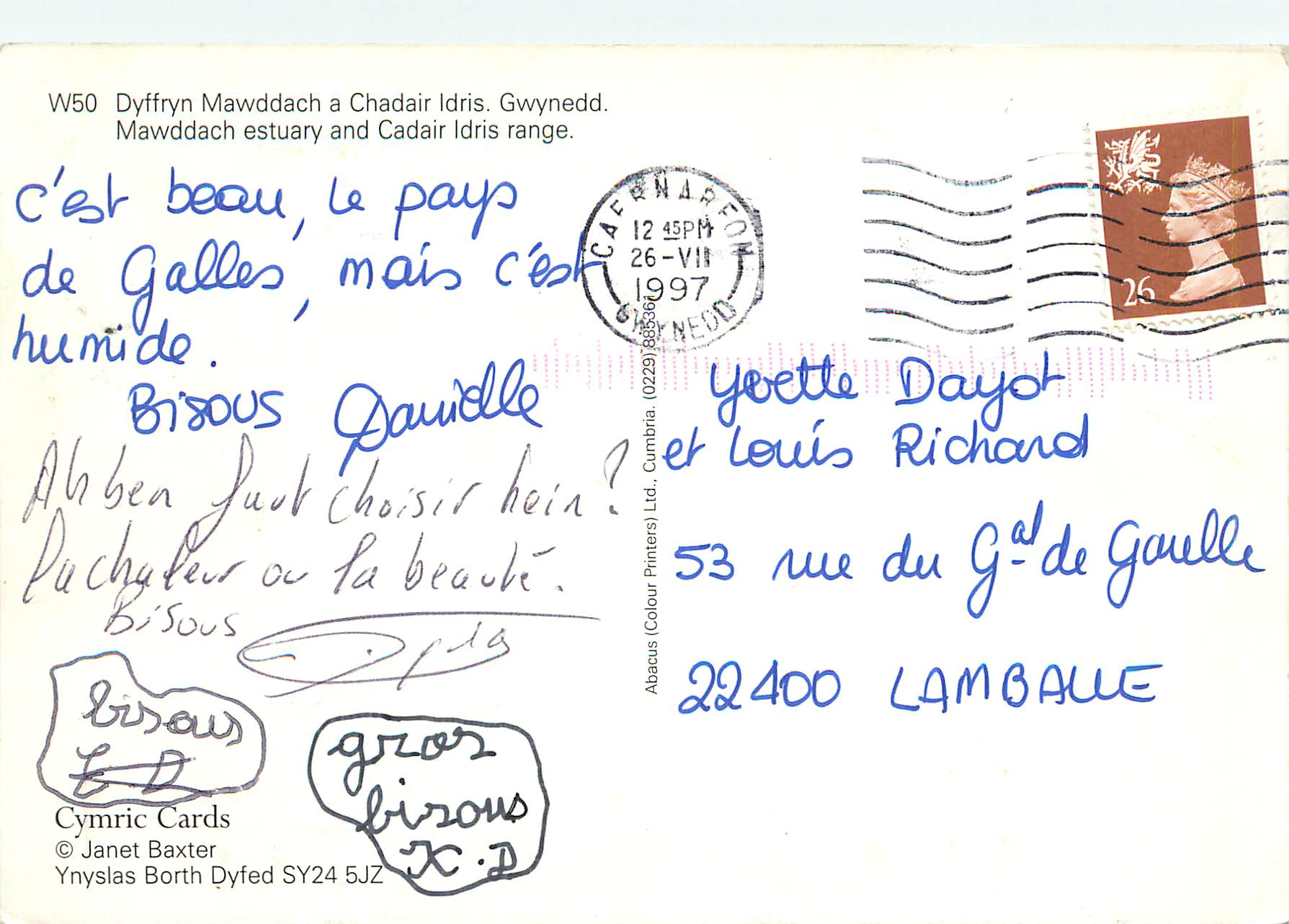 CPM Dyffryn Mawddach a Chadair Idris Gwynedd — Rückseite