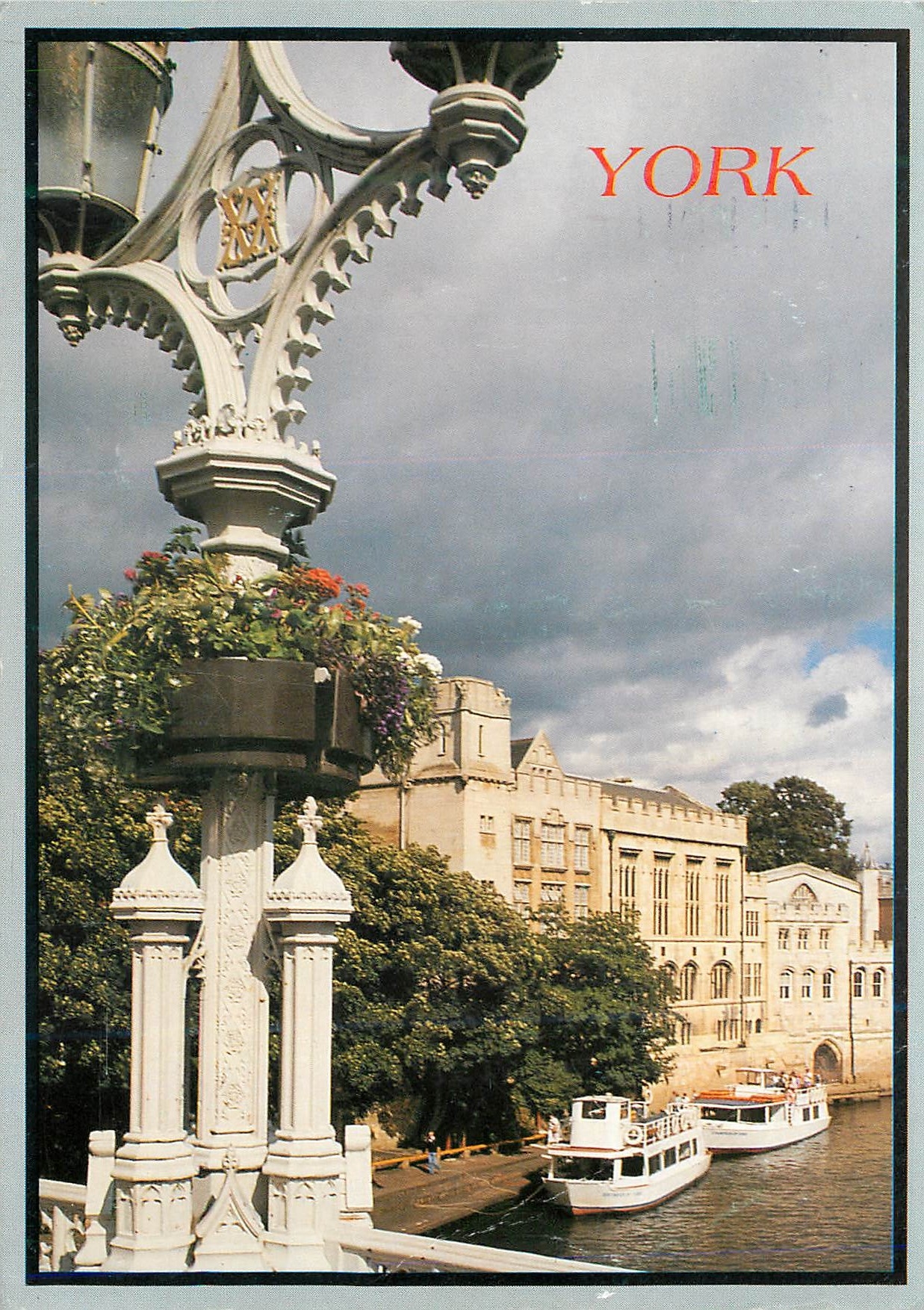 CPM York View From Lendal Bridge of the Guildhall and River