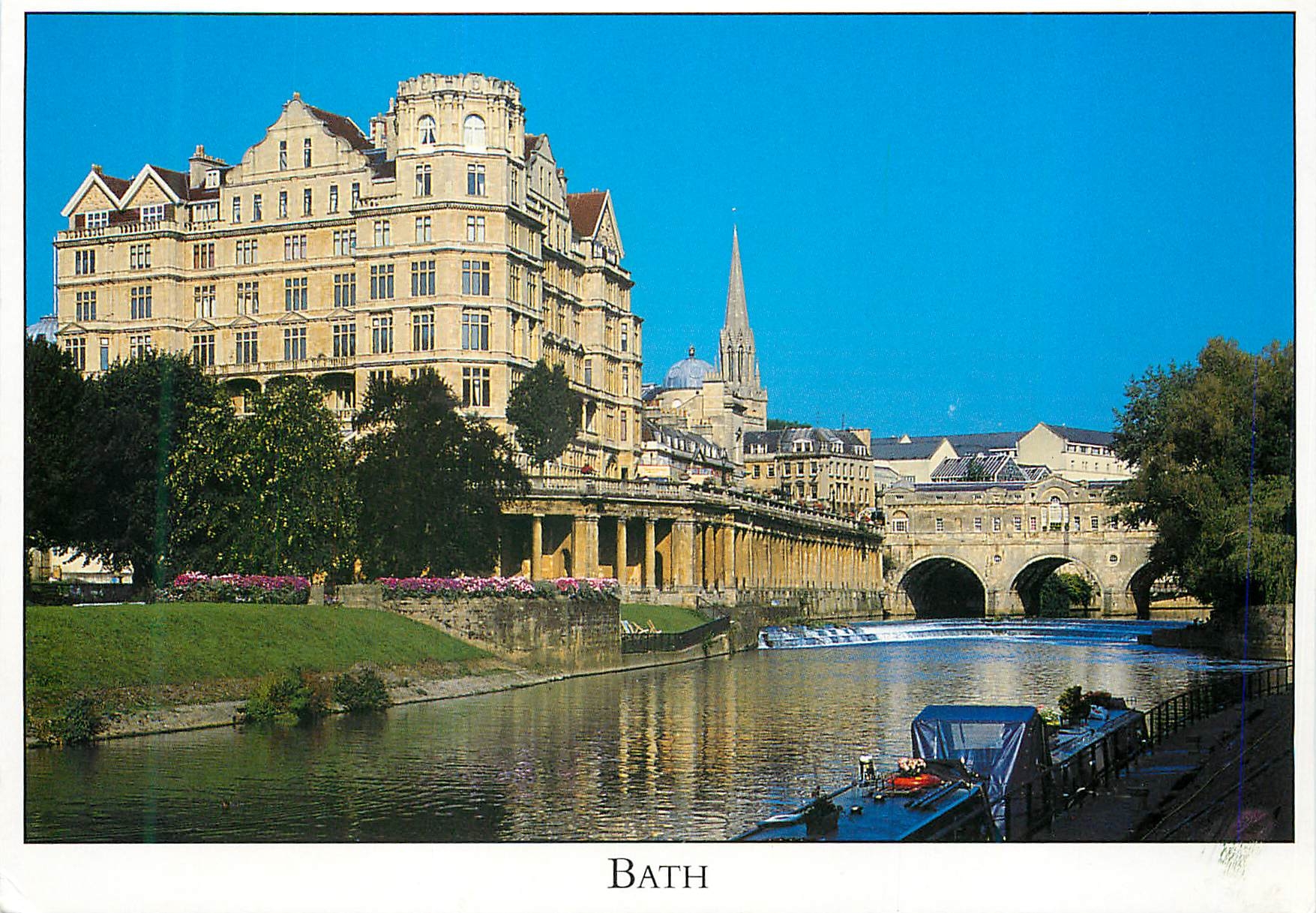 CPM Bath The Old Empire Hotel and Pulteney Bridge