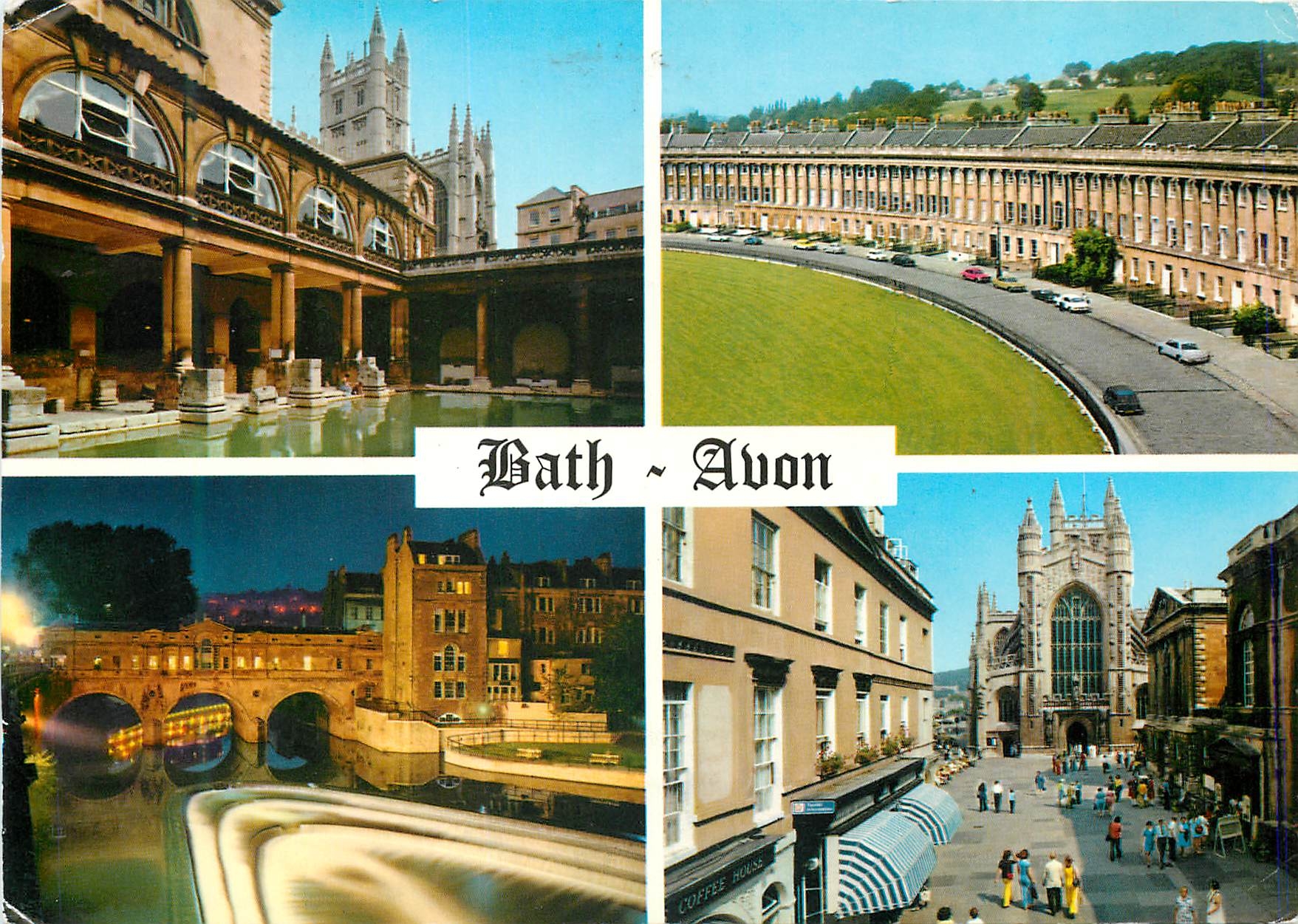CPM Bath Avon The Delightful City Built On the Banks of The River Avon