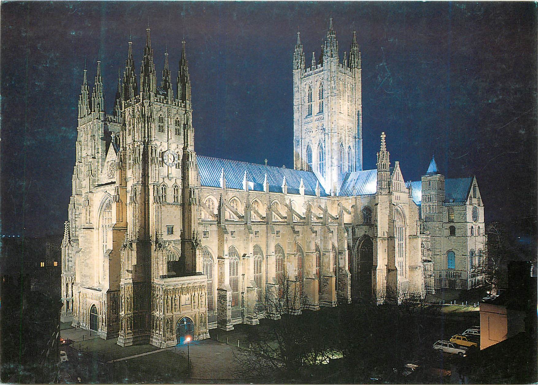 CPM Canterbury Kent The Cathedral Floodlit