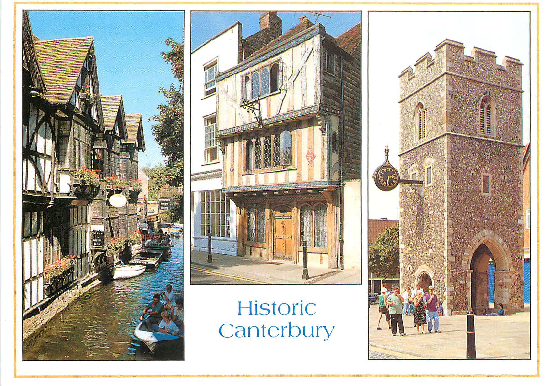 CPM Canterbury Kent the Weavers Old House in Palace Street St George's Tower